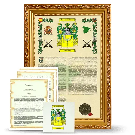 Escobado Framed Armorial, Symbolism and Large Tile - Gold