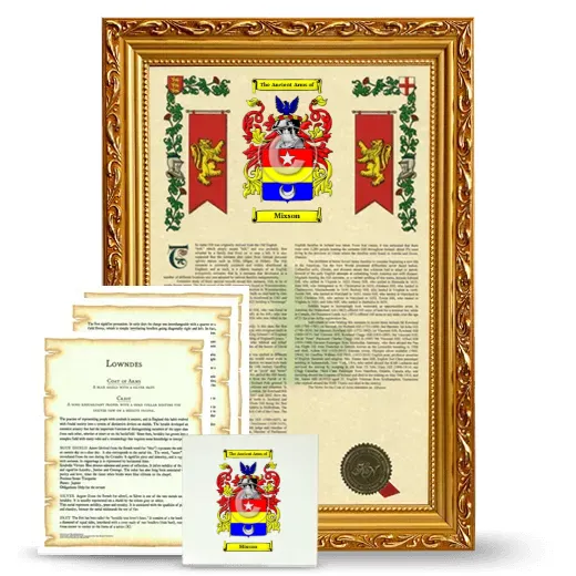 Mixson Framed Armorial, Symbolism and Large Tile - Gold