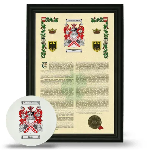 Bilder Framed Armorial History and Mouse Pad - Black