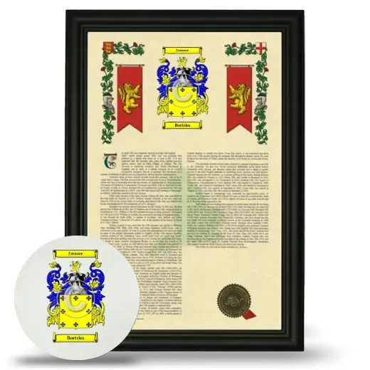Bortrim Framed Armorial History and Mouse Pad - Black