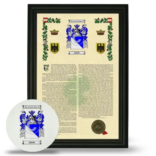 Bybele Framed Armorial History and Mouse Pad - Black