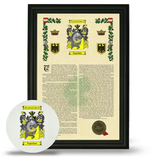 Dagenhart Framed Armorial History and Mouse Pad - Black