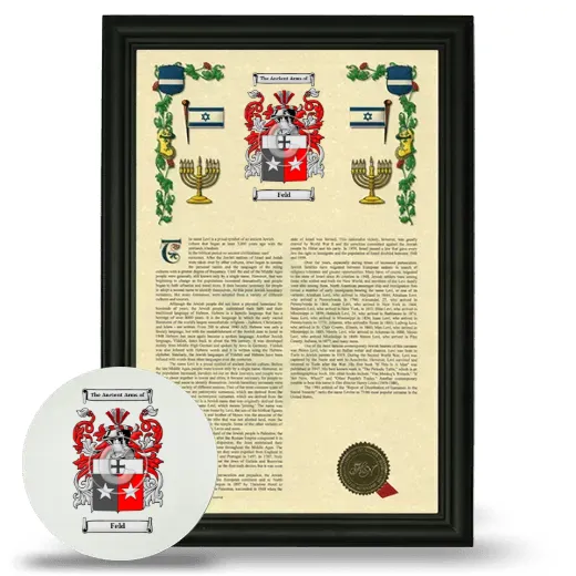 Feld Framed Armorial History and Mouse Pad - Black