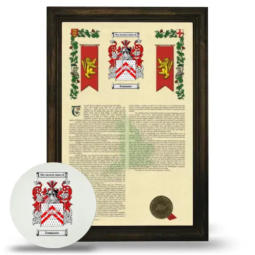 Fenmore Framed Armorial History and Mouse Pad - Brown