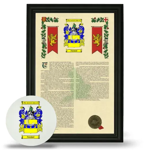 Furnind Framed Armorial History and Mouse Pad - Black