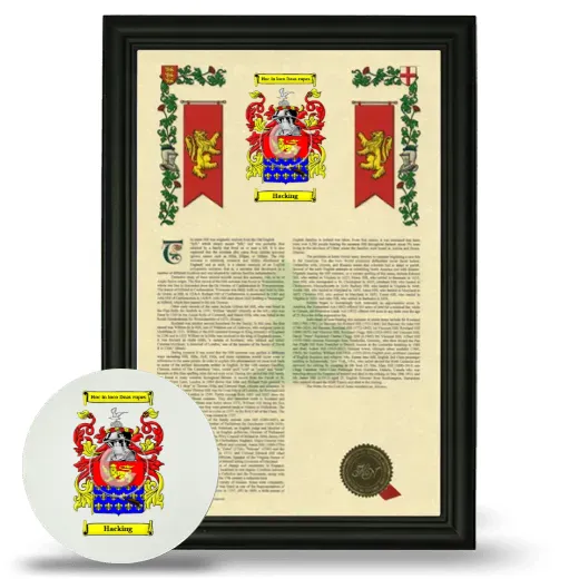 Hacking Framed Armorial History and Mouse Pad - Black