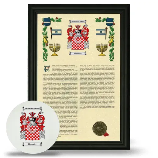Horovitz Framed Armorial History and Mouse Pad - Black