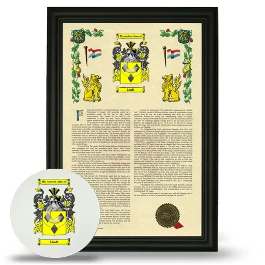 Lindt Framed Armorial History and Mouse Pad - Black