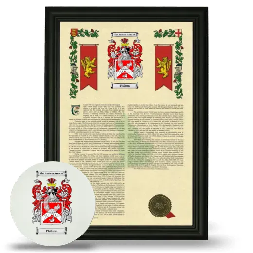 Philson Framed Armorial History and Mouse Pad - Black