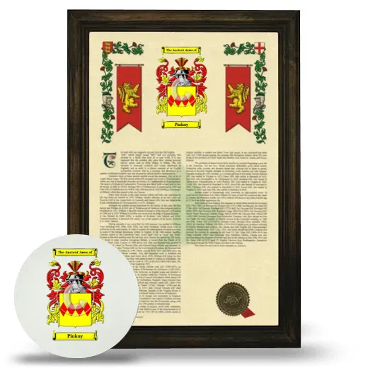 Pinkny Framed Armorial History and Mouse Pad - Brown