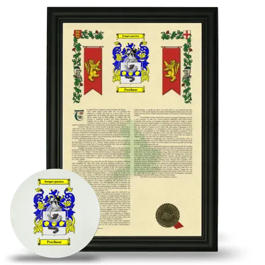 Purchase Framed Armorial History and Mouse Pad - Black