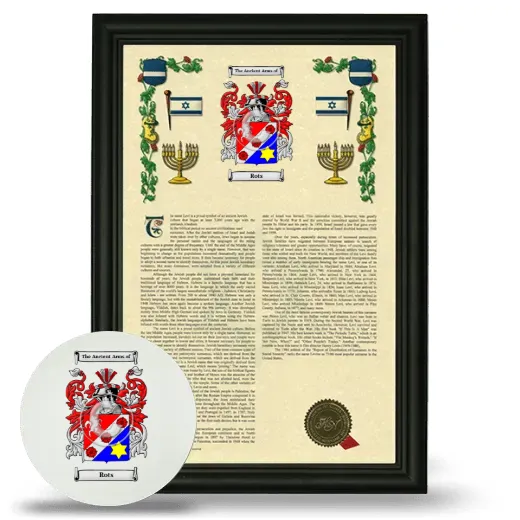Rots Framed Armorial History and Mouse Pad - Black