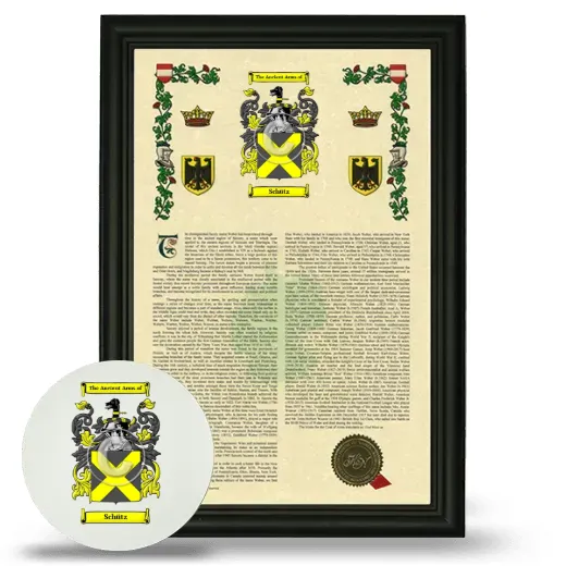 Schütz Framed Armorial History and Mouse Pad - Black