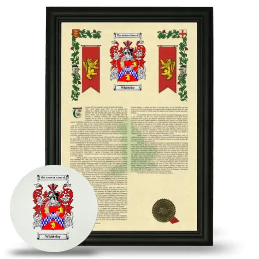 Whittelsy Framed Armorial History and Mouse Pad - Black