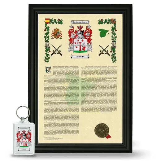 Amorim Framed Armorial History and Keychain - Black