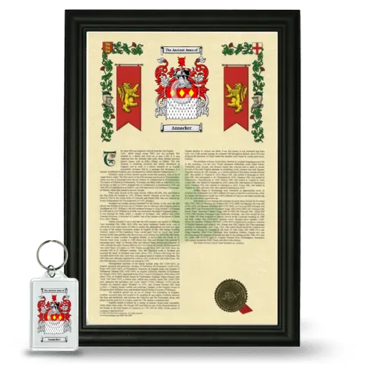 Annacker Framed Armorial History and Keychain - Black