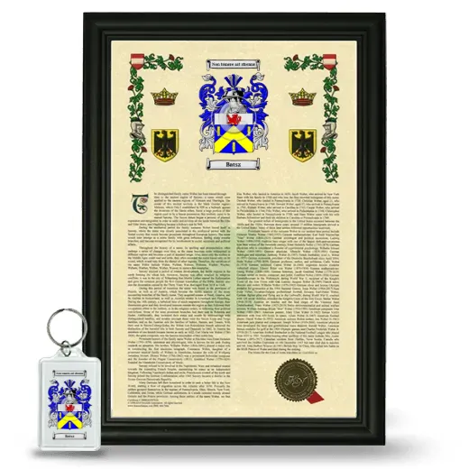 Batsz Framed Armorial History and Keychain - Black