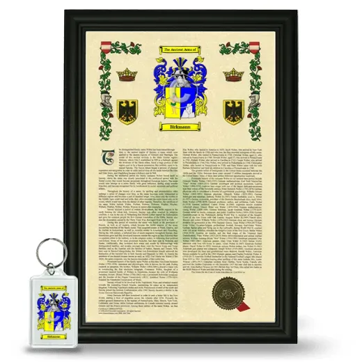 Birkmann Framed Armorial History and Keychain - Black