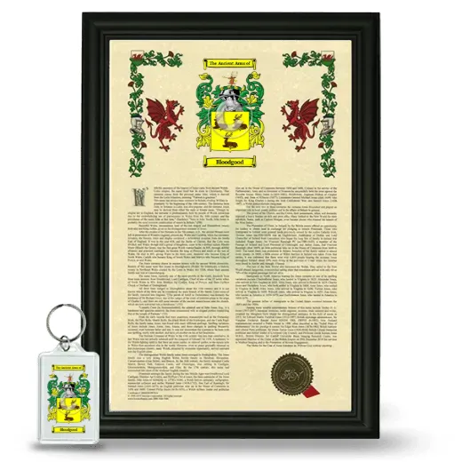Bloodgood Framed Armorial History and Keychain - Black