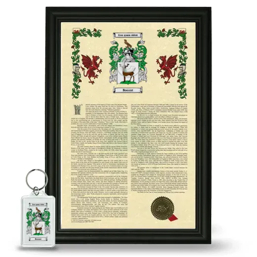 Boaant Framed Armorial History and Keychain - Black