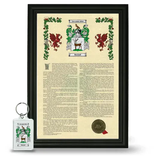 Boeynd Framed Armorial History and Keychain - Black