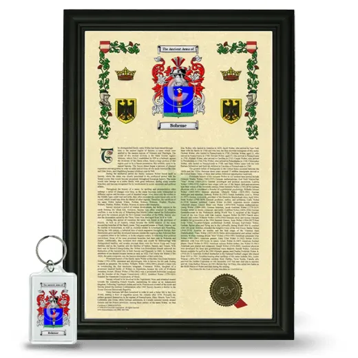 Boheme Framed Armorial History and Keychain - Black