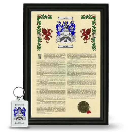 Bythell Framed Armorial History and Keychain - Black