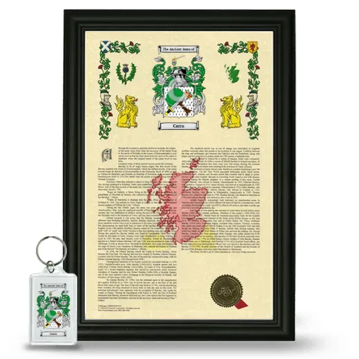 Carra Framed Armorial History and Keychain - Black