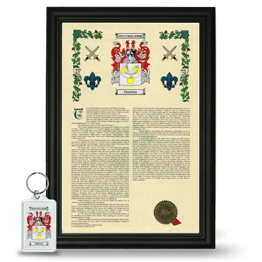 Chartray Framed Armorial History and Keychain - Black