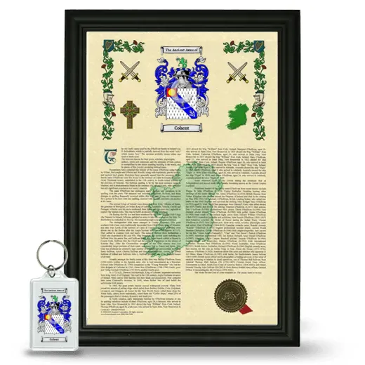 Cohent Framed Armorial History and Keychain - Black