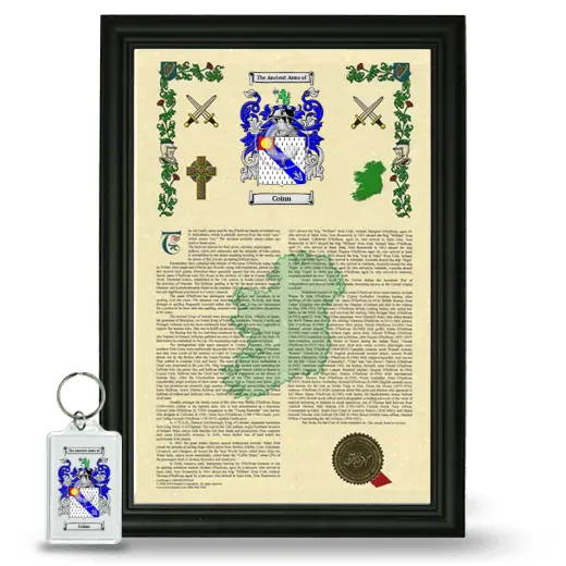 Coinn Framed Armorial History and Keychain - Black