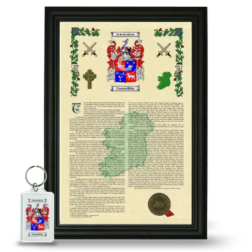 Coomerfithy Framed Armorial History and Keychain - Black