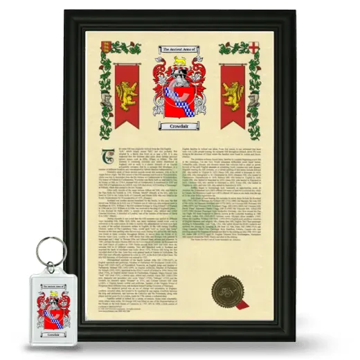 Crowdair Framed Armorial History and Keychain - Black