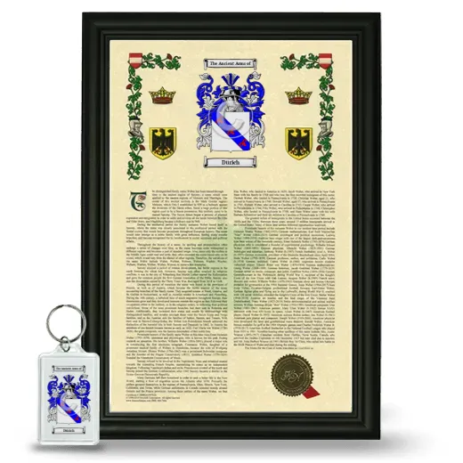Dürich Framed Armorial History and Keychain - Black