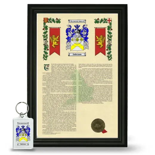 Dabernon Framed Armorial History and Keychain - Black