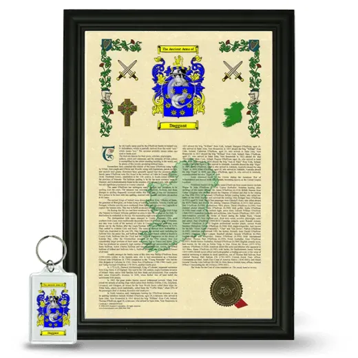 Daggant Framed Armorial History and Keychain - Black