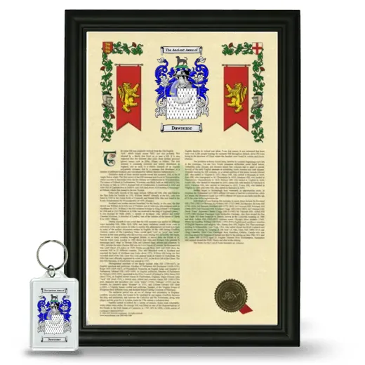 Dawsume Framed Armorial History and Keychain - Black