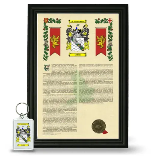 Dolink Framed Armorial History and Keychain - Black
