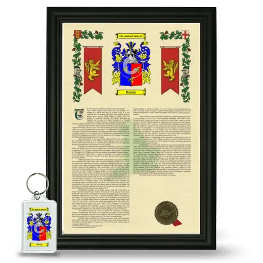 Dorray Framed Armorial History and Keychain - Black