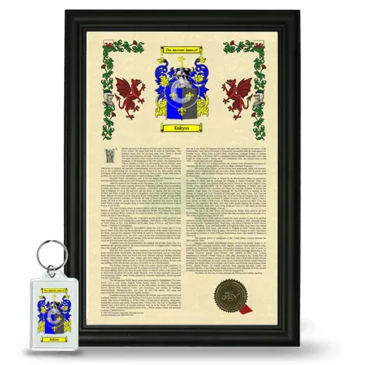 Enkyns Framed Armorial History and Keychain - Black