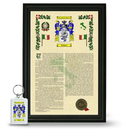 Erriquez Framed Armorial History and Keychain - Black