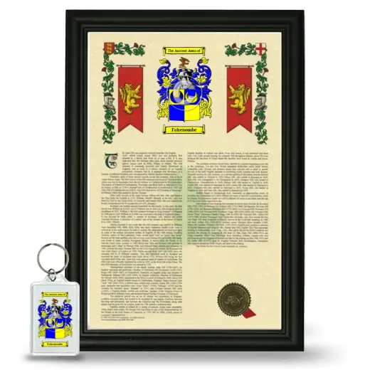 Fairenombe Framed Armorial History and Keychain - Black