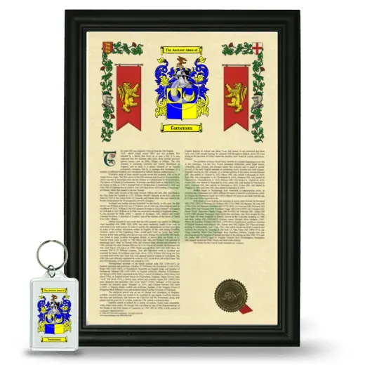Farneman Framed Armorial History and Keychain - Black