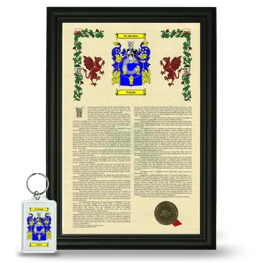 Fayen Framed Armorial History and Keychain - Black