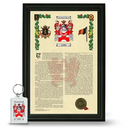 Fenden Framed Armorial History and Keychain - Black