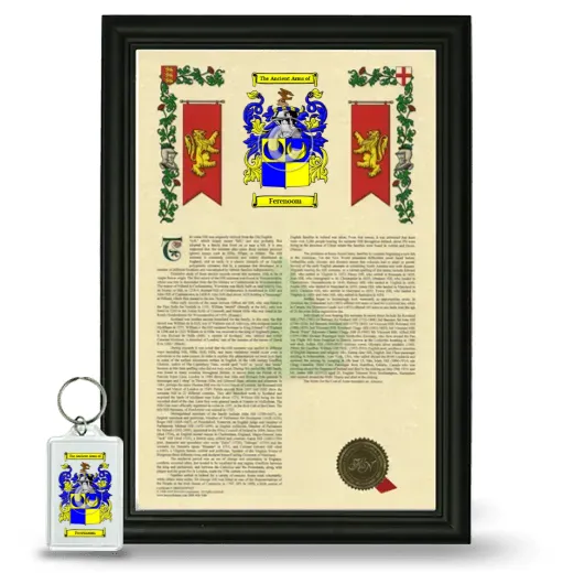 Ferenoom Framed Armorial History and Keychain - Black