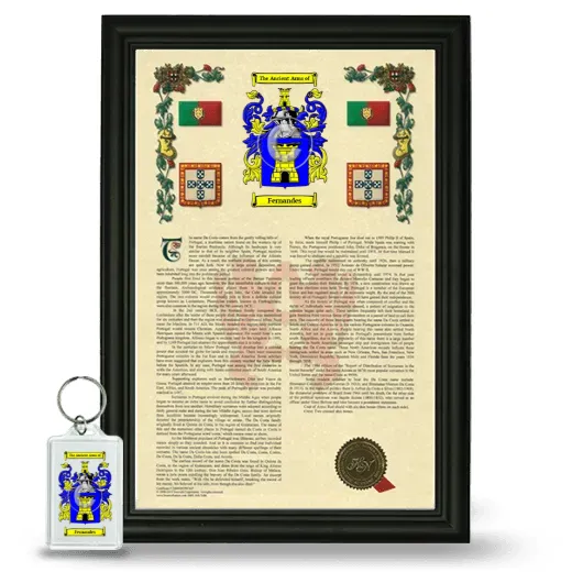 Fernandes Framed Armorial History and Keychain - Black