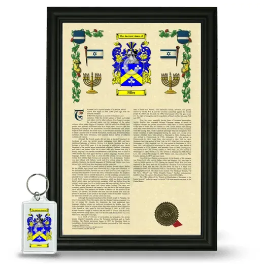 Filler Framed Armorial History and Keychain - Black