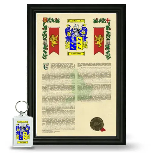 Fleetwould Framed Armorial History and Keychain - Black