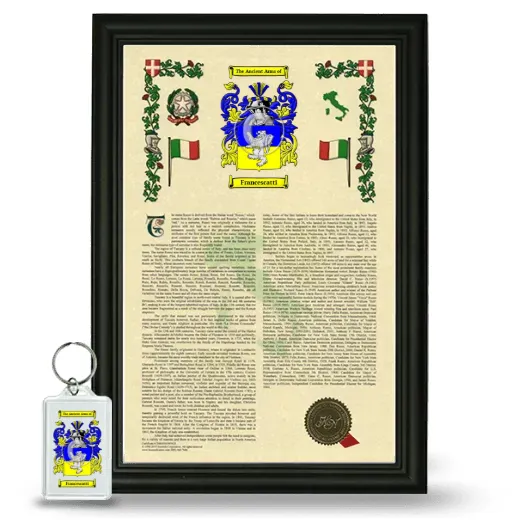 Francescatti Framed Armorial History and Keychain - Black